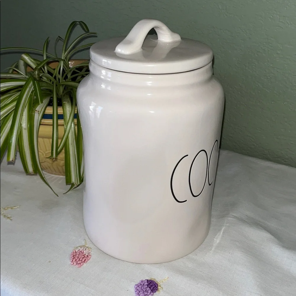 Rae Dunn Magenta COOKIES Canister Artisan Collection Cookie Jar EUC